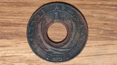 Africa de Est - moneda istorica raruta - 1 cent 1952 - bronz - George VI foto