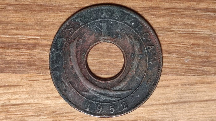 Africa de Est - moneda istorica raruta - 1 cent 1952 - bronz - George VI