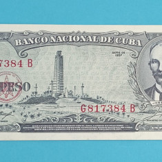 Cuba 1 Peso 1957 'Centrul civic' aUNC serie: G817384 B