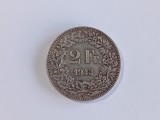 Moneda argint 2 franci 1943 Elvetia #1851
