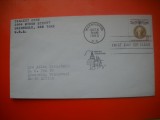 HOPCT PLIC S FDC NR 657 CAMPIONI AI LIBERTATII 1960 SUA -NECIRCULAT