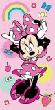 Prosop de plaja din bumbac, 140 x 70 cm cu imprimeu Minnie Mouse