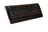 TASTATURA MECANICA SPACER USB, switch-uri mecanice albastre,iluminare RGB, 50 mil. apasari, 104 taste, anti-ghosting 26 taste, anti-spill, palm rest m
