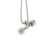 Lant inox Pandantiv Gantera otel inoxidabil argintiu, 60cm, 3.2cm, Personal Style