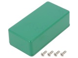 Carcasă universală aluminiu verde 50x100x31mm