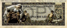 REPRODUCERI dupa PROIECTE DE BANCNOTE ROMANESTI 1921-1947 foto