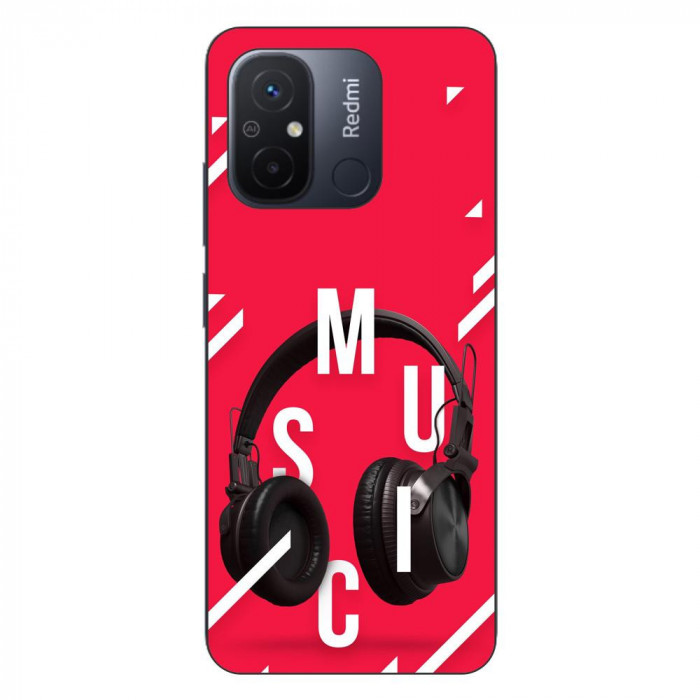 Husa compatibila cu Xiaomi Redmi 12C Silicon Gel Tpu Model Music Headphones