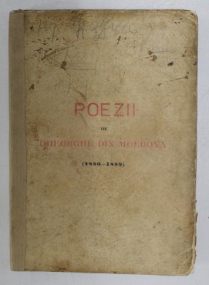 Gheorghe din Moldova, Poezii (1880-1889) - Bucureti, 1894 foto