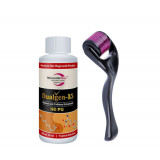 Minoxidil Dualgen 15% fara PG, 1 Luna Aplicare +Dermaroller, Tratament Pentru Barba / Scalp