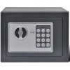 Seif Otel Electronic cu 2 Chei, 23x17x17cm, Montare Perete/Podea, Gri Inchis
