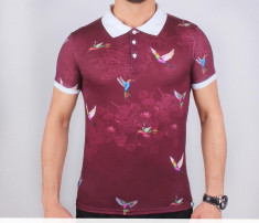 Tricou barbati Gosse Polo Flower foto