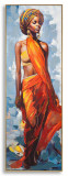 Tablou decorativ Daphne -A, Mauro Ferretti, 52x152 cm, canvas pictat/lemn de brad, multicolor