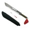 Sabie de vanatoare, Samurai Blade, maner textil, 67 cm, cutit de aruncat inclus