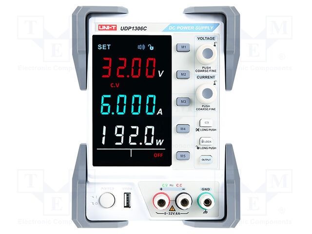 Alimentator de laborator UNI-T canal unic 0&divide;32VDC 0&divide;6A 192W
