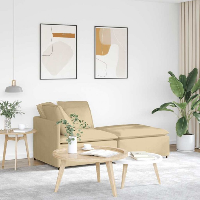 vidaXL Canapea modulară cu taburet și perne, țesătură velur 3321231