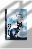 Unframed Cat Quote Canvas Poster in Romanian - Digital Print - Este Casa Pisicii | A4 (21 x 29.7 cm)