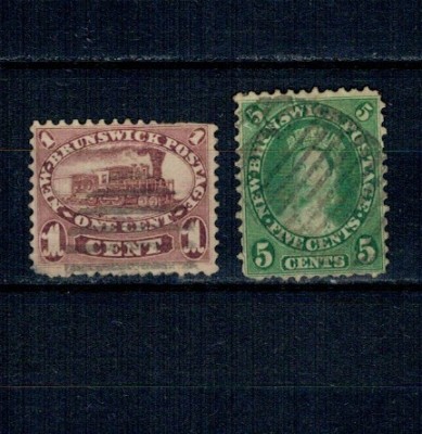 New Brunswick 1863 - Mi.No.1,6 stampilate foto