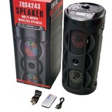 Boxa portabila karaoke, bluetooth, radio FM, MP3, USB, AUX, Card TF,