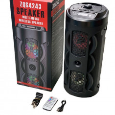 Boxa portabila karaoke, bluetooth, radio FM, MP3, USB, AUX, Card TF,