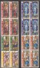 Gibraltar 1997 - Crăciun - Vitralii (in bloc de 4), MNH, Nestampilat