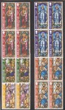 Gibraltar 1997 - Crăciun - Vitralii (in bloc de 4), MNH