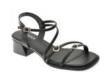 Sandale GRYXX negre, 6010, din piele ecologica