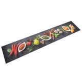 Covor de bucatarie lavabil Spices, 60x300 cm, catifea GartenMobel Dekor, vidaXL