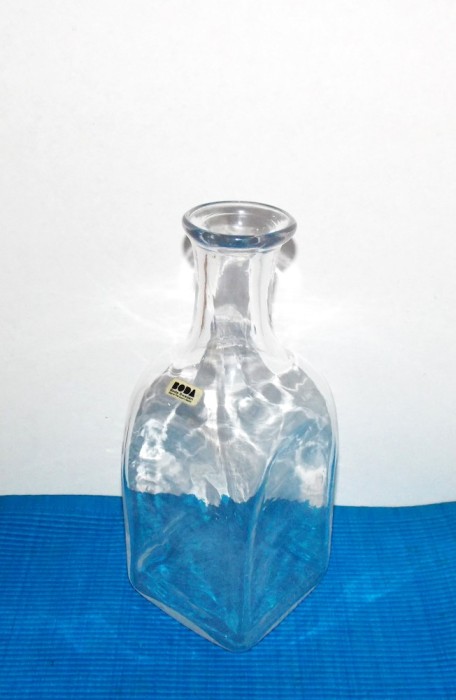Sticlă decanteur schnapps, semicristal, suflată manual - design Signe Persson-Melin, BODA Glasbruk Suedia