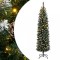 vidaXL Brad Crăciun artificial subțire cu 300 LED-uri, 180 cm 3315780