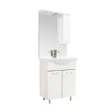 Mobilier Baie Complet Vanessa 65 Alb, Chiuveta Ceramica, PAL, 62 cm latime