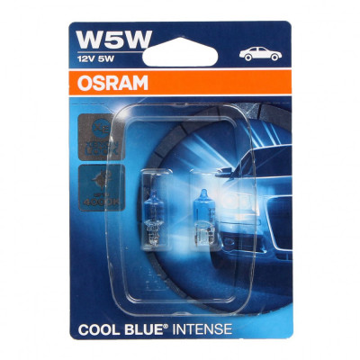 Set 2 Buc Bec Osram W5W 12V 5W Cool Blue Intense CBI 2825HCBI-02B foto