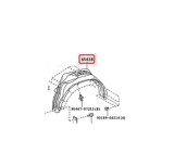 Carenaj roata Toyota Hilux (N120), 06.2016-, Spate, Dreapta, Aftermarket