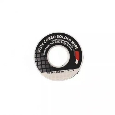 Fludor 250gr 0.5mm Chrome Sn60-Pb40 flux 2.0% cositor foto