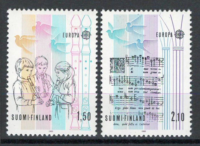 Finlanda 1985 MNH - Europa: Anul European al Muzicii, nestampilat