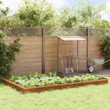 vidaXL Garduri pentru melci 16 pcs Ruginit 874890