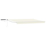 vidaXL Cort electric retractabil Crem 4 &times; 3 m 3419969