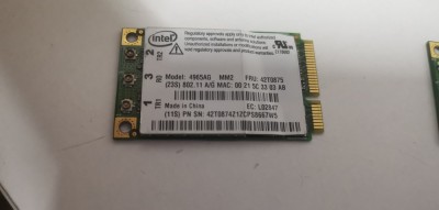 Placa Wireless Laptop intel 4965AG MM2 foto