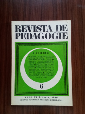 Revista de pedagogie Nr. 6/1980 foto