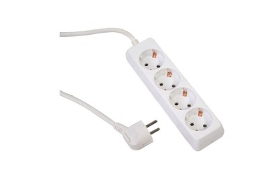 Prelungitor cu 4 prize, 3.0mx1.5mm, fara intrerupator, Makalonl 700757 foto