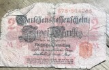 BNKSTR01DE Bancnotă Germania Imperială (WWI) - 2 Mark 1914, Darlehnskassenschein, varianta cu sigiliu rosu