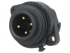 Conector Circular Soclu Amphenol 4 Pini Aurit Montare Panou IP67/IP65 16A 400V
