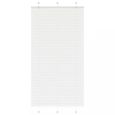 vidaXL Jaluzea plisată alb 105x200 cm Lățime țesătură 104,4 cm 4015518 foto