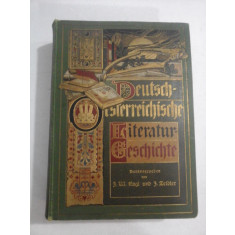 DEUTSCH - OSTERREICHISCHE - LITERATURGESCHICHTE - Wien 1899