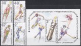 Bulgaria 1991 - Jocurile Olimpice de iarnă - Albertville &#039;92, Serie + Colita, MNH