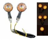 LED Motociclete ATV Lumini Semnalizatoare DRL Galben 12v Runda