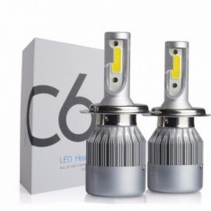 Kit led COB H4 C6 6000K foto