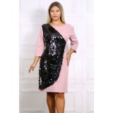 Rochie De Ocazie Paietata Edna Roz - 40Marimea