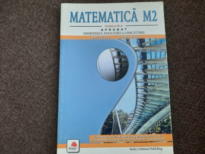 MATEMATICA MANUAL CLASA A XI A M2 MARIUS BURTEA foto