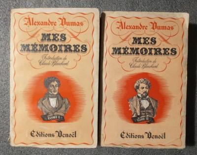Alexandre Dumas - Mes memoires (2 vol.; Denoel, 1942) foto