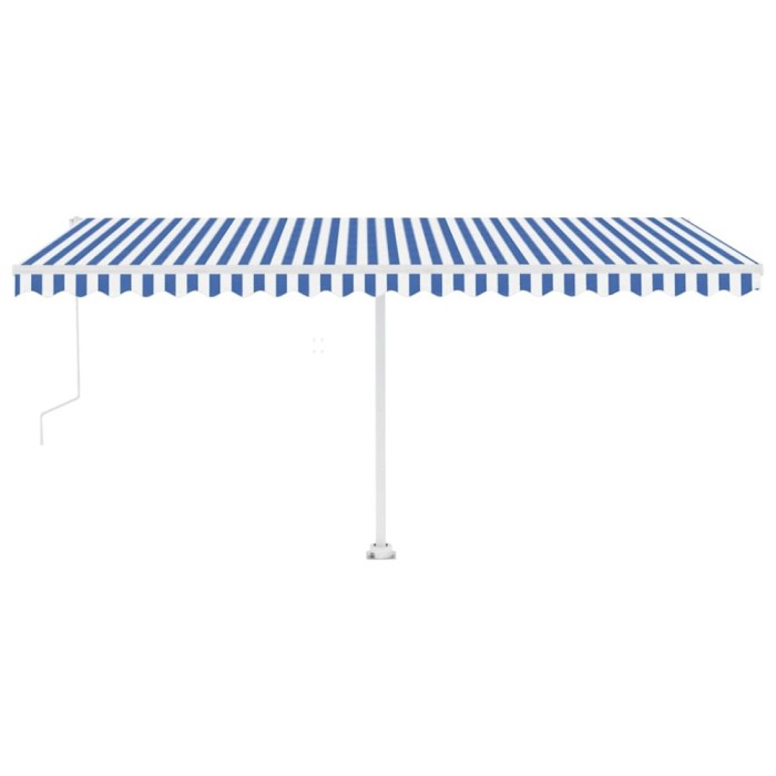 Copertina autonoma retractabila automat albastru&amp;alb 500x300 cm